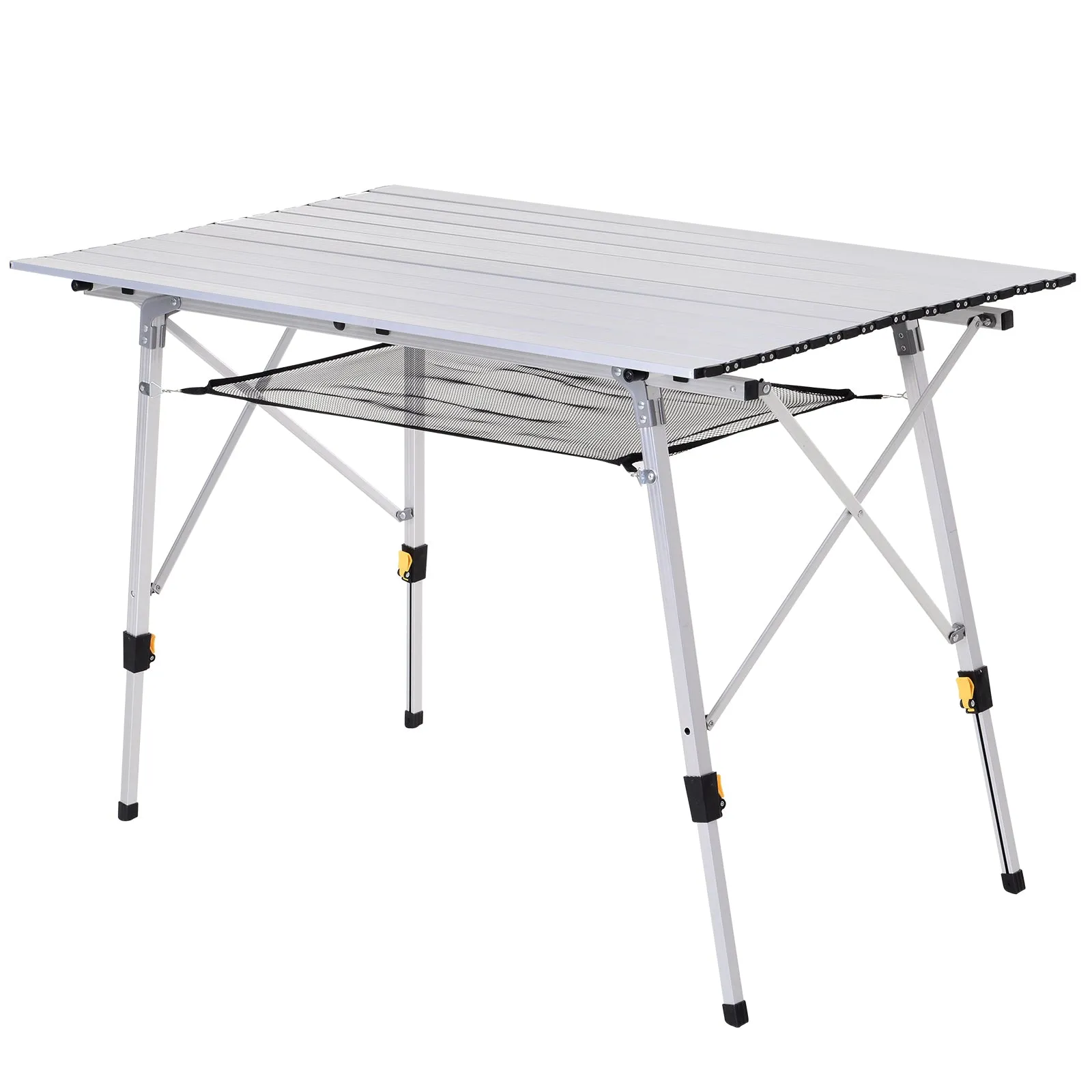 Multifunctional Folding Aluminum Camping Table with Carrying Case and Adjustable Height Holds up to 40kg
