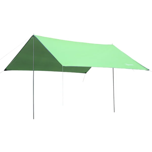 Portable Awning 3x3 m, Waterproof Awning for Camping and Beach, Green