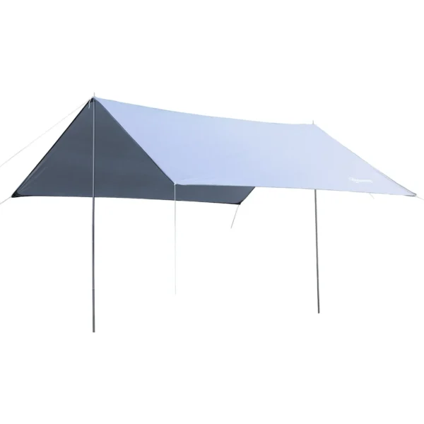 Portable Awning 3x3 m, Waterproof Awning for Camping and Beach, White