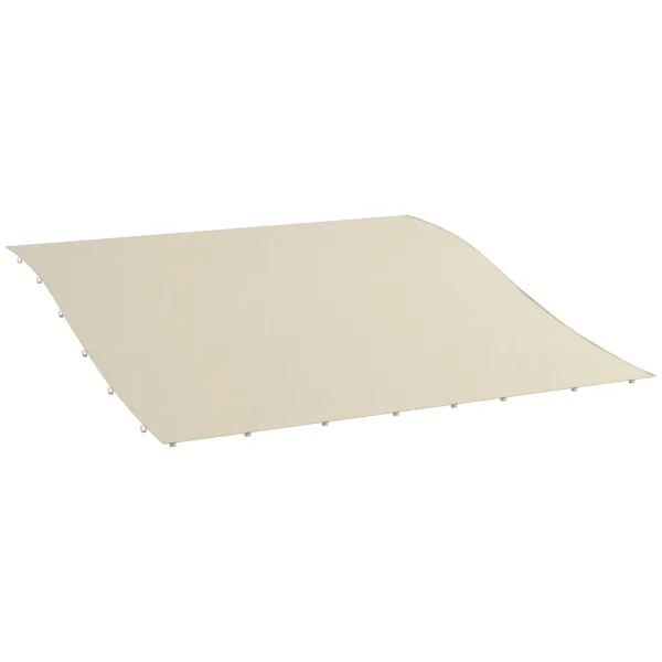 Covering Sheet for Gazebo Pergola 3x3 m in Polyester with 16 Drainage Holes, 297x297 cm, Beige