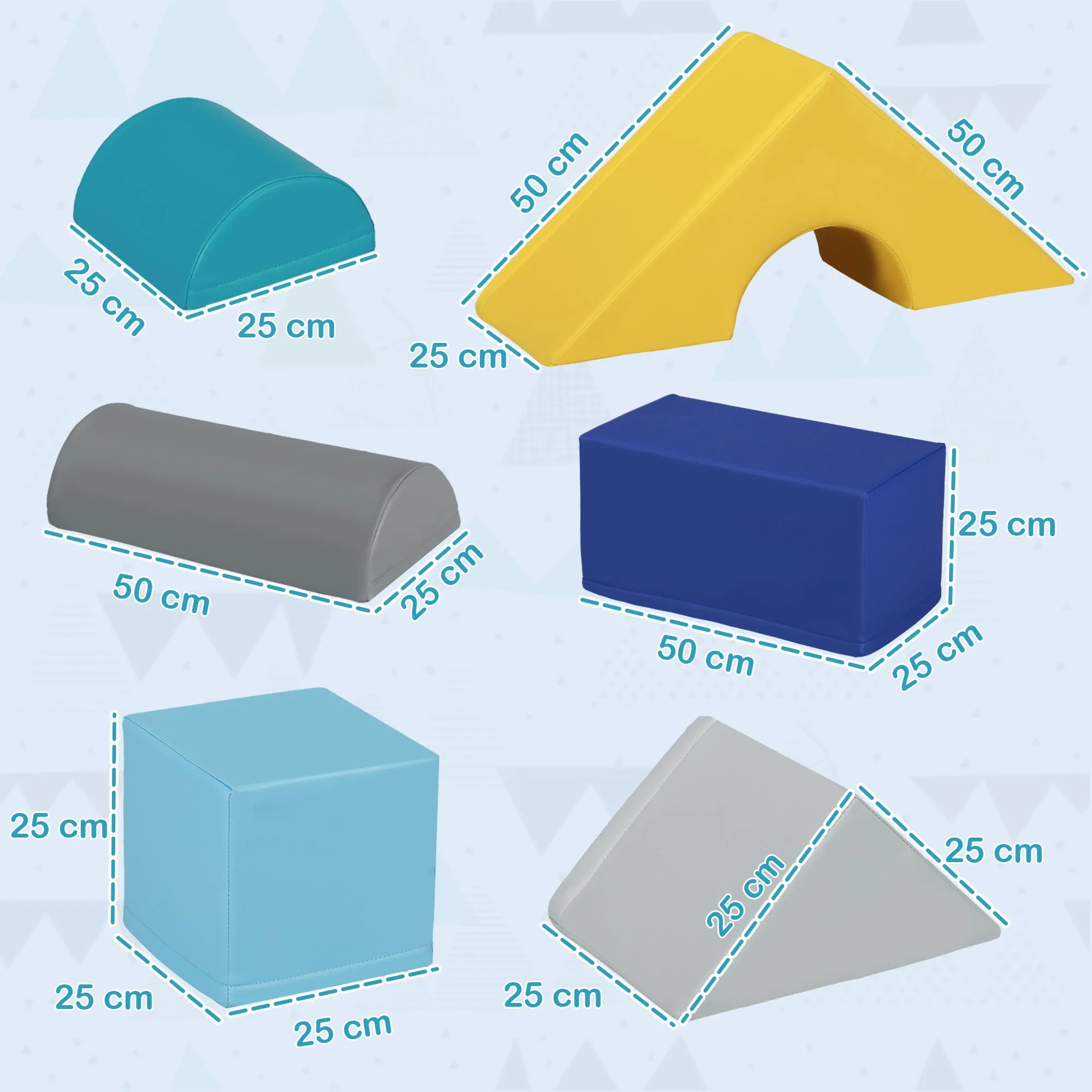 Soft Construction Set for Children 1-3 Years with 11 Shapes in Multicolored PU and EPE - Image 3
