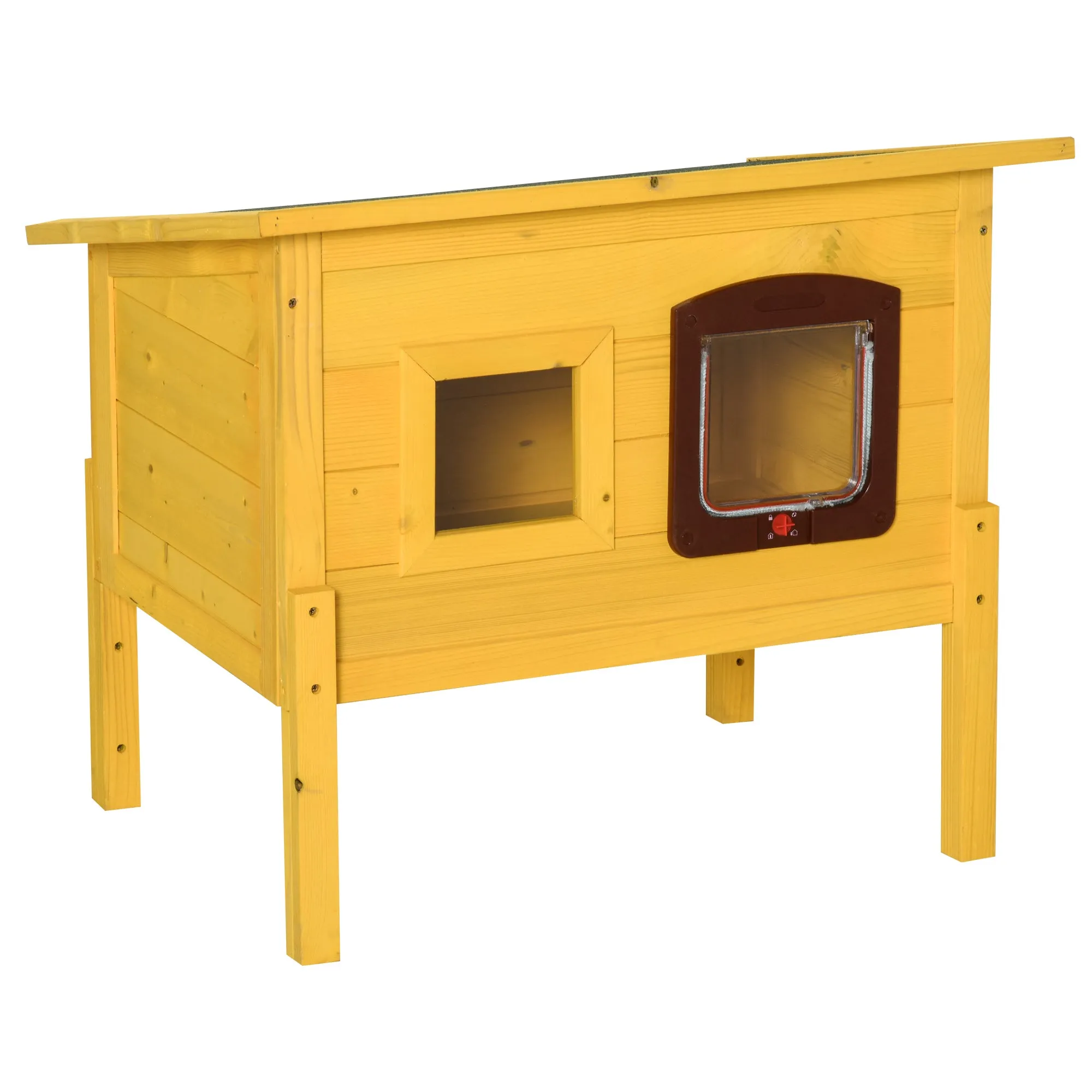 Pet Kennel Made of Fir Wood 70 x 51.5 x 60cm