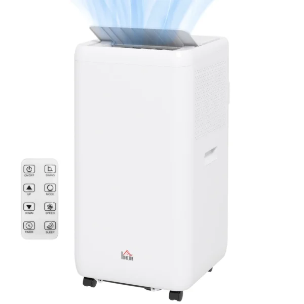 Portable Air Conditioner 1250W with 5 Modes and 24h Timer, 35.5x35x70 cm, White