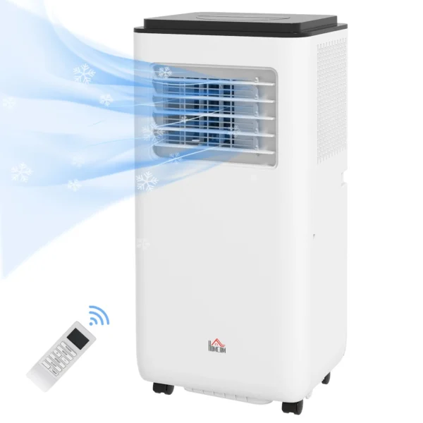 Portable Air Conditioner 750W with 5 Modes and 2 Speeds, in Plastic and Steel, 33x28x70.4 cm, White