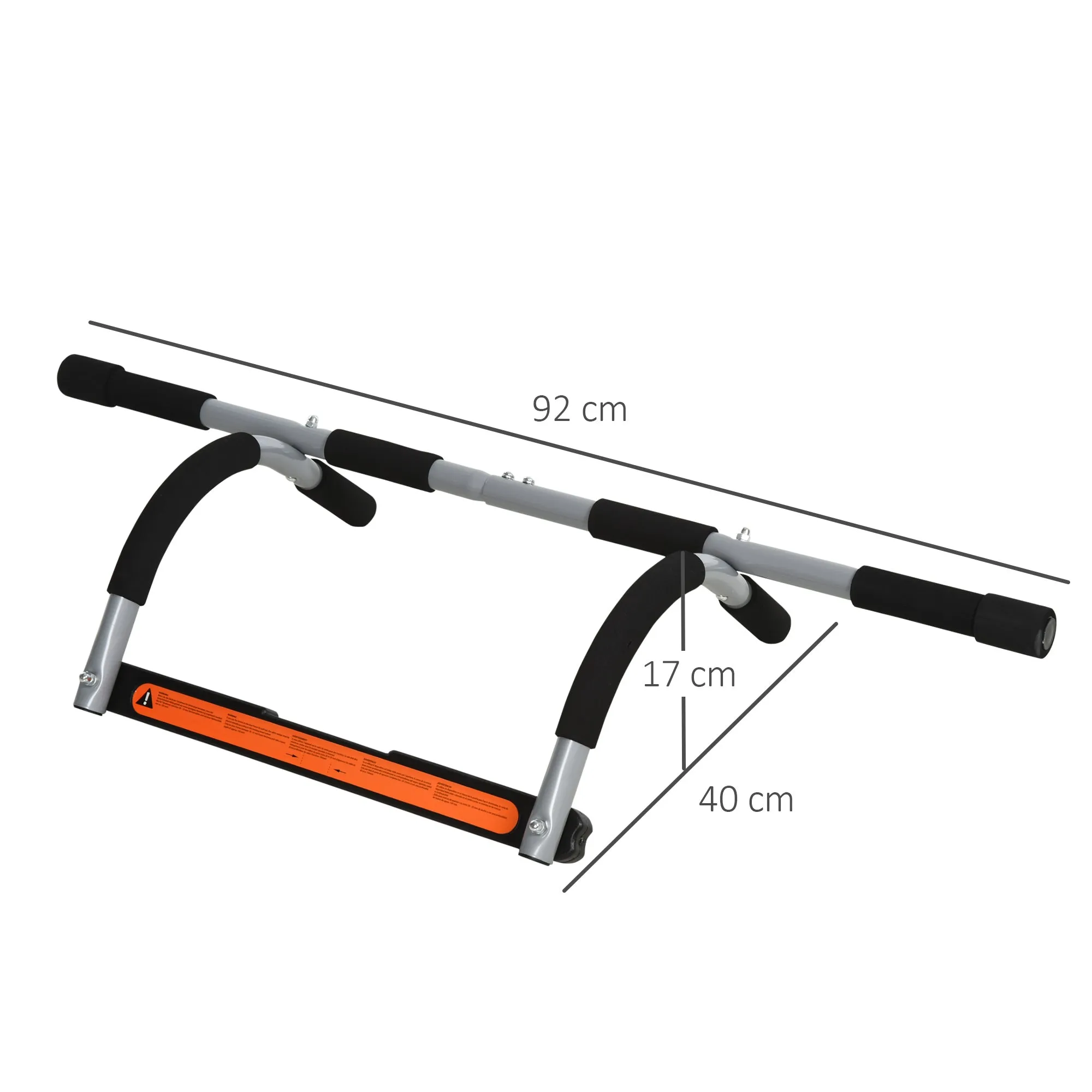 Door-Mounted Pull-Up Bar, Screw-Free Installation and Steel Tube Frame, Max. Weight: 110 kg - Image 3