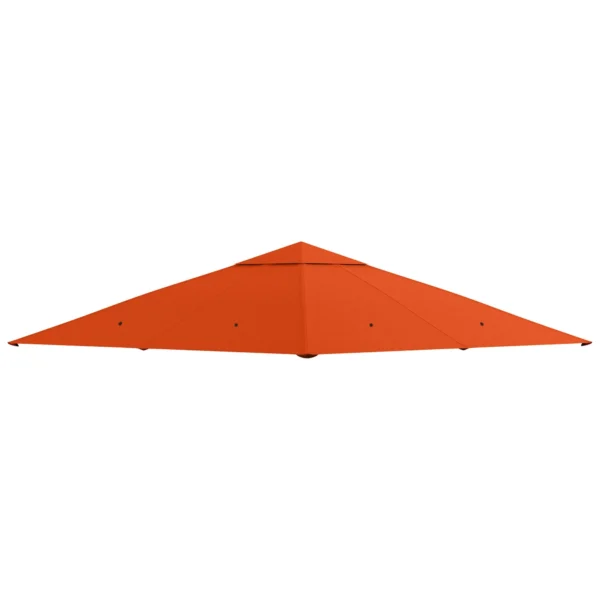 Outsunny 3x3m Orange Replacement Roof for Garden Gazebo in Polyester with Ventilation Holes