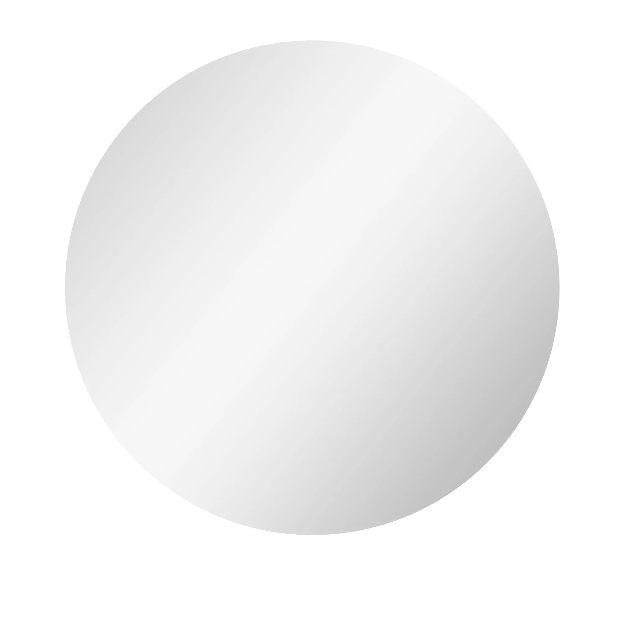 Bathroom Mirror with Adjustable LED Lights, Touch Switches and Anti-Fog Design, Ø60 cm