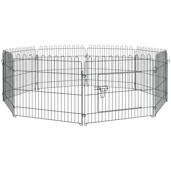 Steel Pet Cage Φ180 x 61cm Black