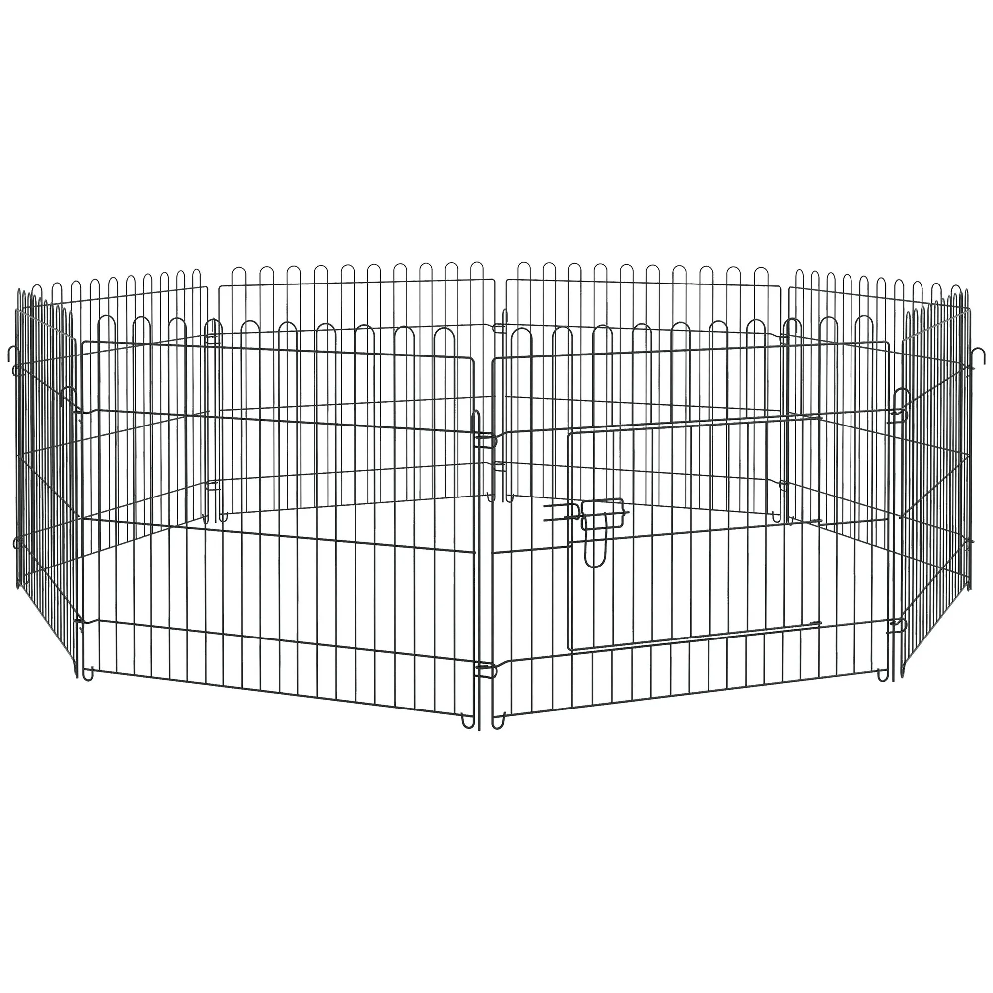 Steel Pet Cage Φ180 x 61cm Black