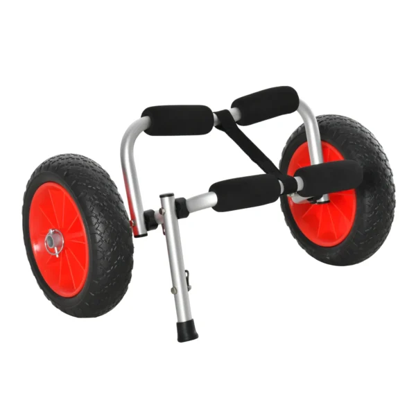 Folding Kayak Cart 25cm Tires Suitable for All Surfaces Max 70kg Aluminum 62x35x30cm