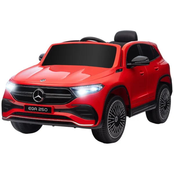 Electric Ride-On Car for Kids 3-8 Years with Remote Control, Headlights and Horn, Red and Black