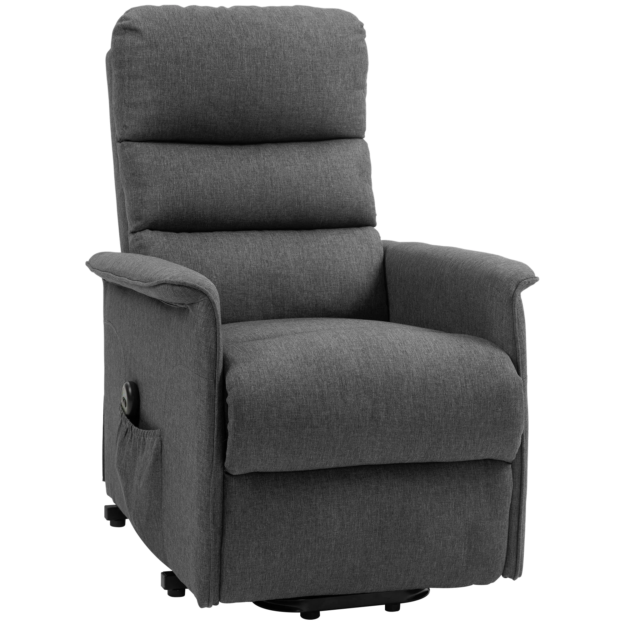 Electric Lift Armchair with 8 Vibration Points, 4 Massage Modes and Heating, Grey