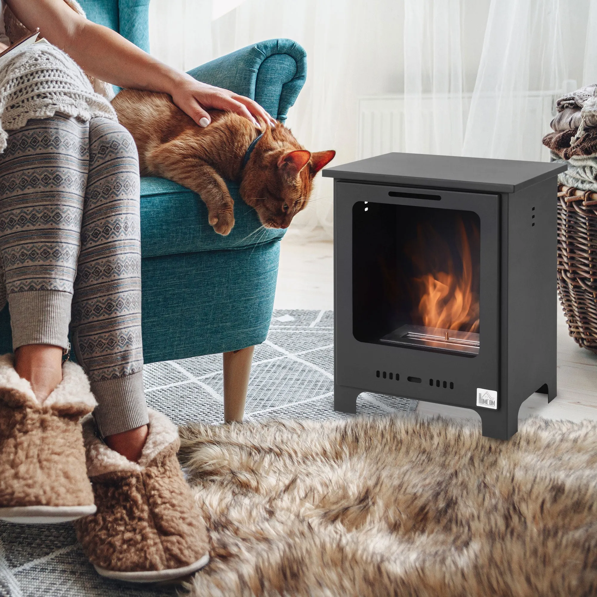 Bioethanol Fireplace More Efficient and Environmentally Friendly Maximum Fuel Capacity 0.9 Liters for a Flame of up to 3 Hours - Image 2