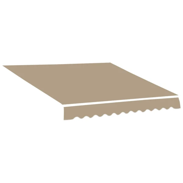 4x2.5m Anti-UV Polyester Awning Replacement Cover Beige (Cover only)