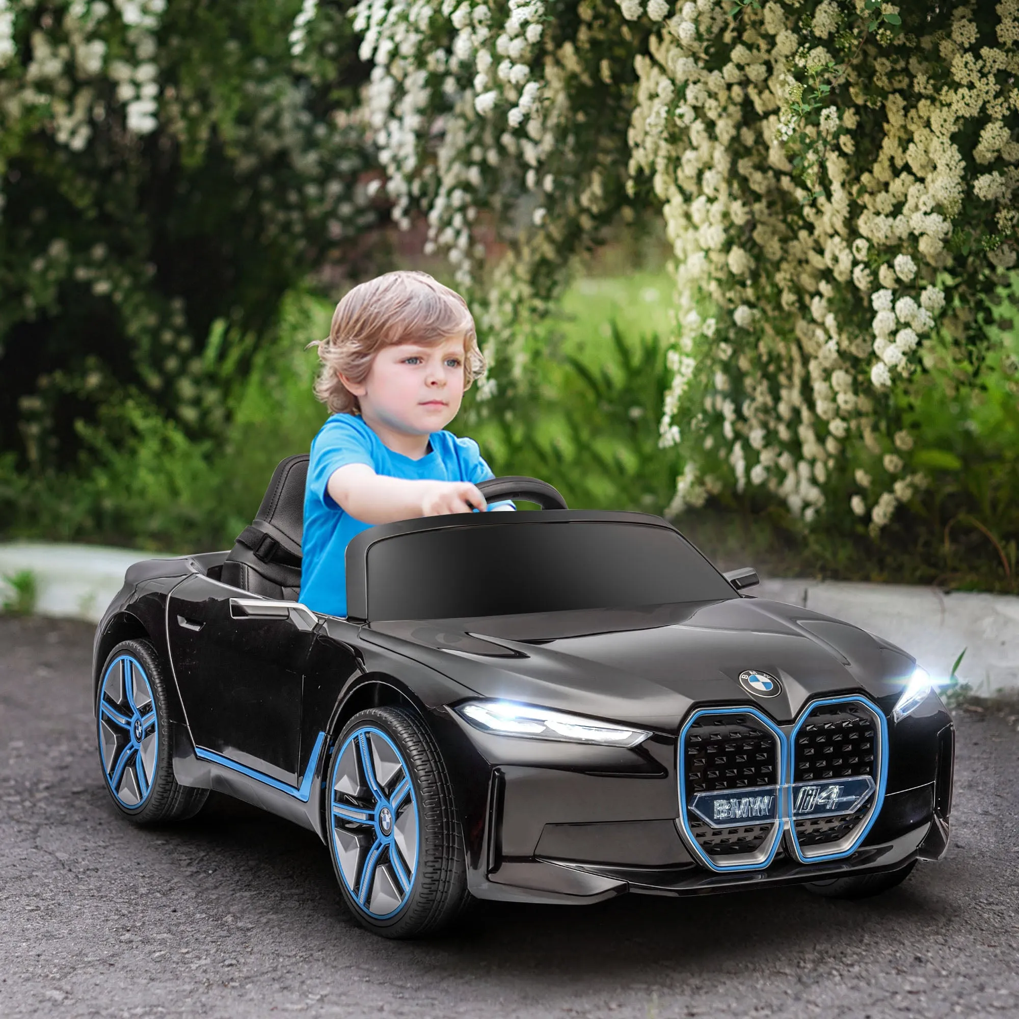 BMW - Electric Car for Children 3-6 Years with BMW License with Remote Control, Box and Headlights, 115x67x45 cm, Black - Image 2