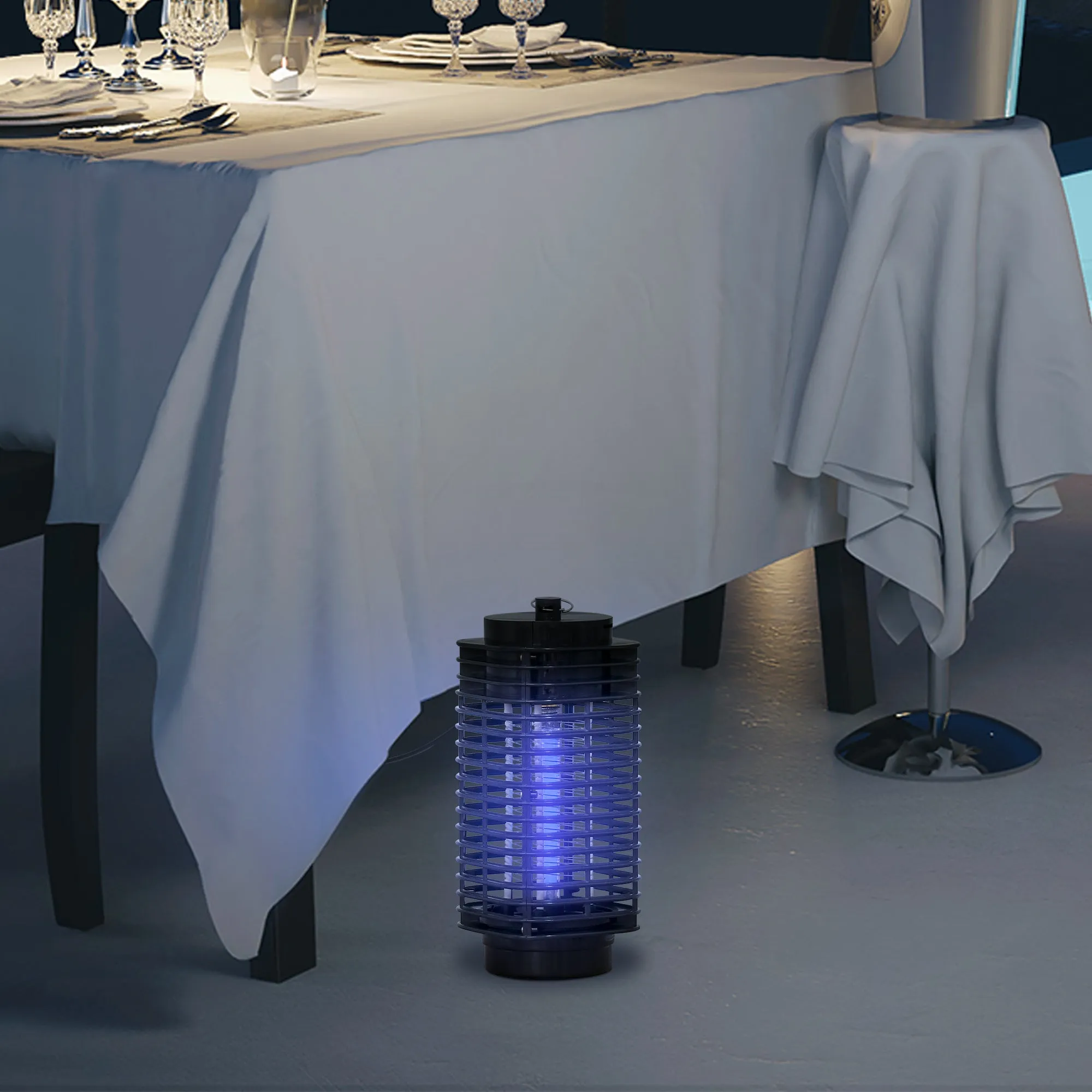 Mosquito Killer Lamp with UV Light for Indoor and Outdoor Use, 11x11x26 cm, Black - Image 2
