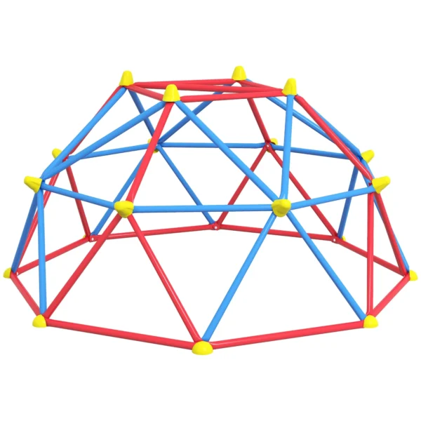 Climbing Dome for Children 3-8 Years, Metal Structure for 4 Children, Ø183x90cm, Multicolor