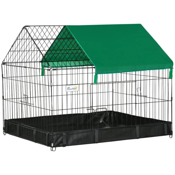 Rabbit and Guinea Pig Cage in Metal and Oxford Fabric 90x75x75cm