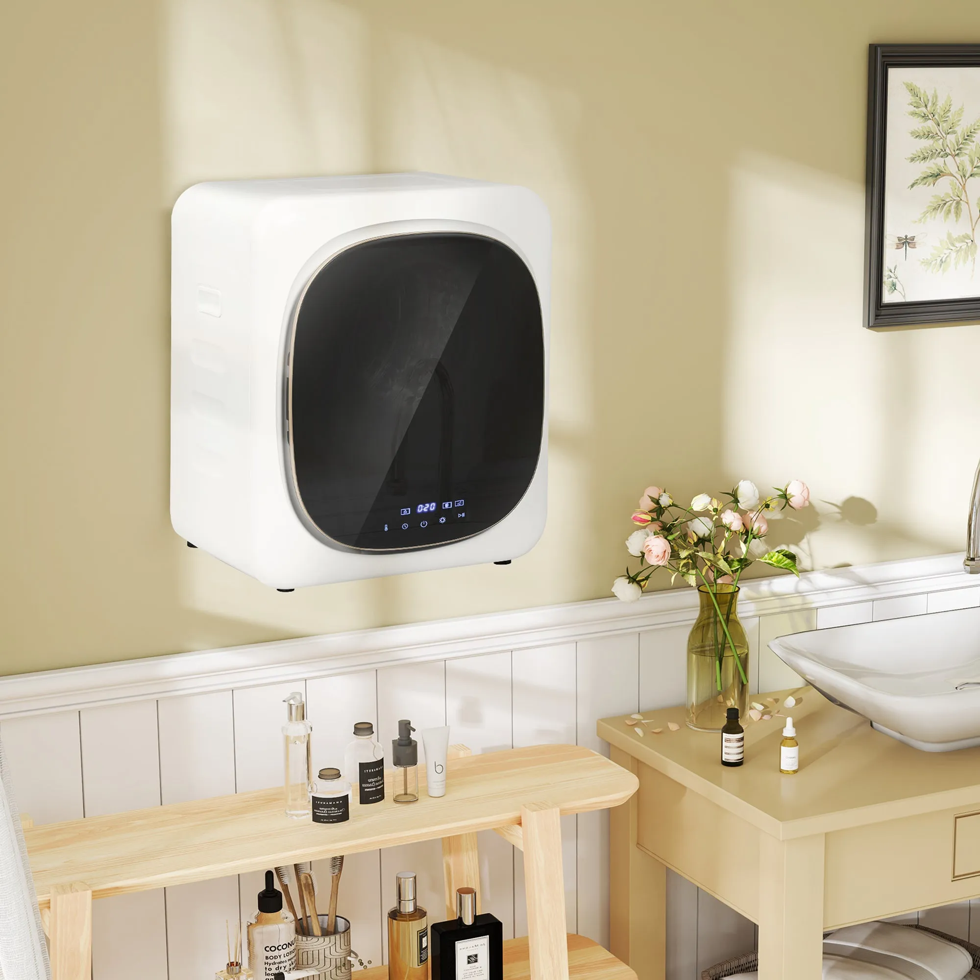 4kg Load Air Dryer with Timer and Smart Program, Stainless Steel and ABS, 48x40x56 cm, White - Image 2