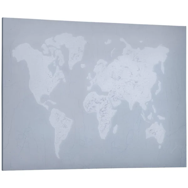 120x90cm Canvas Print for Home and Office, Pine Wood Canvas and Polyurethane Resin Ink, Grey and White
