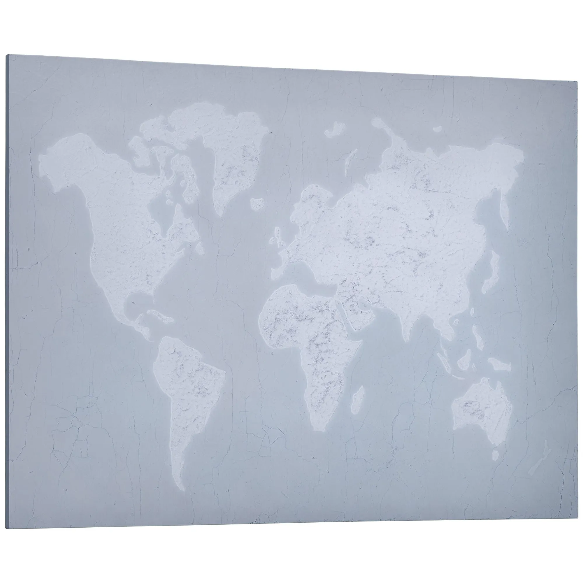 120x90cm Canvas Print for Home and Office, Pine Wood Canvas and Polyurethane Resin Ink, Grey and White