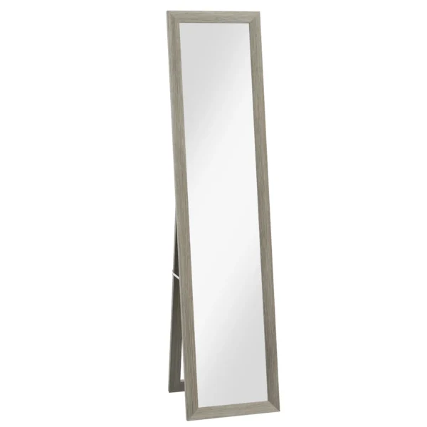 HOMCOM Modern Full-Length Floor Mirror, 37x157 cm, Grey