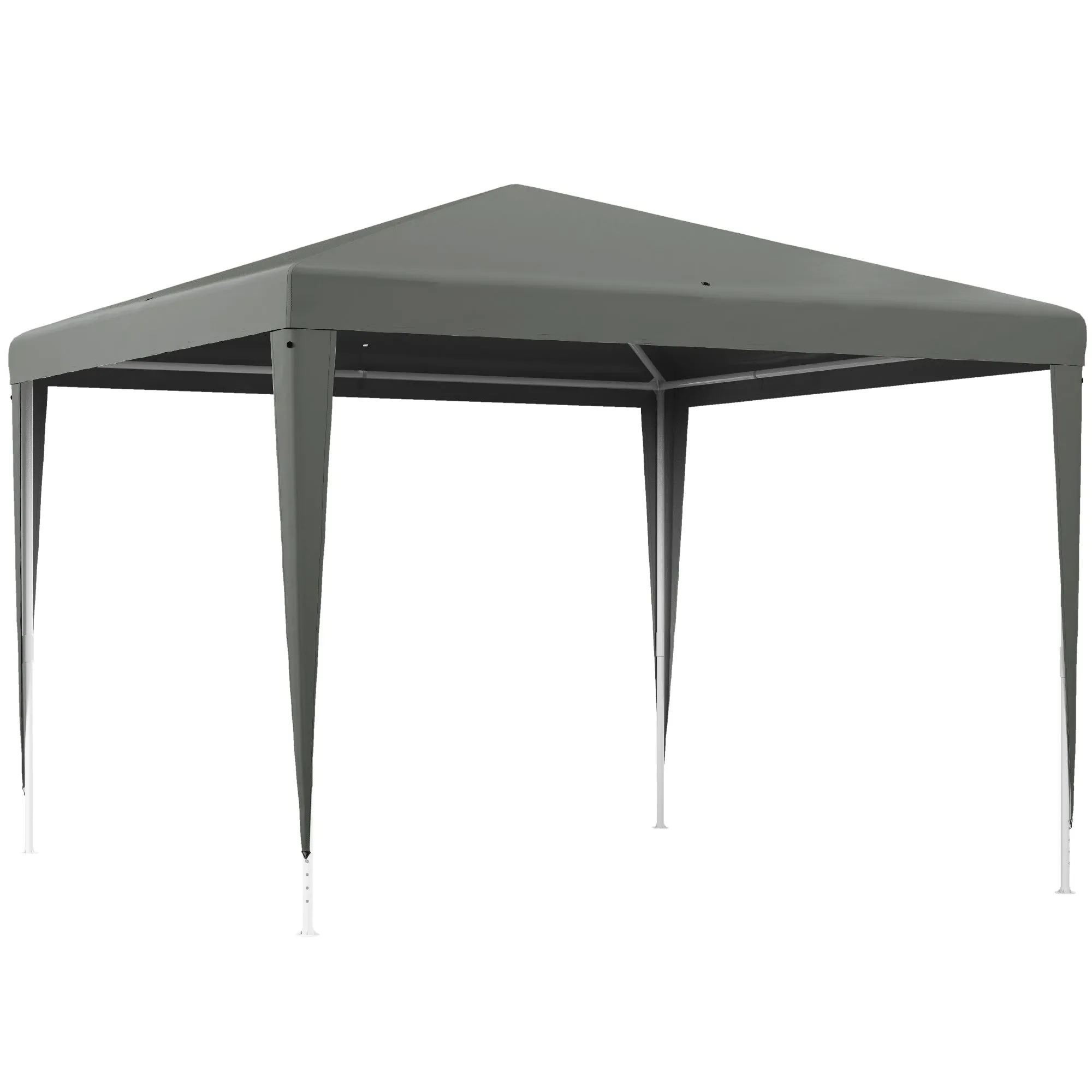 Outsunny 3x3m Folding and Portable Garden Gazebo for Parties with UV Protection Cover, Grey