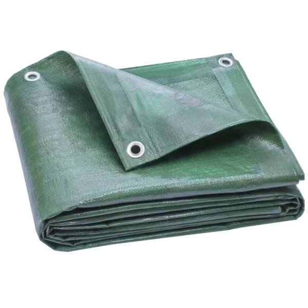 Outsunny 6 x 8m Waterproof Tarpaulin, 90 GSM Tear Resistant PE