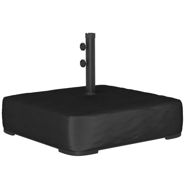 Outsunny Sand Fillable Umbrella Base 80kg/Wet Sand 90kg, for Ø48mm Poles, Black