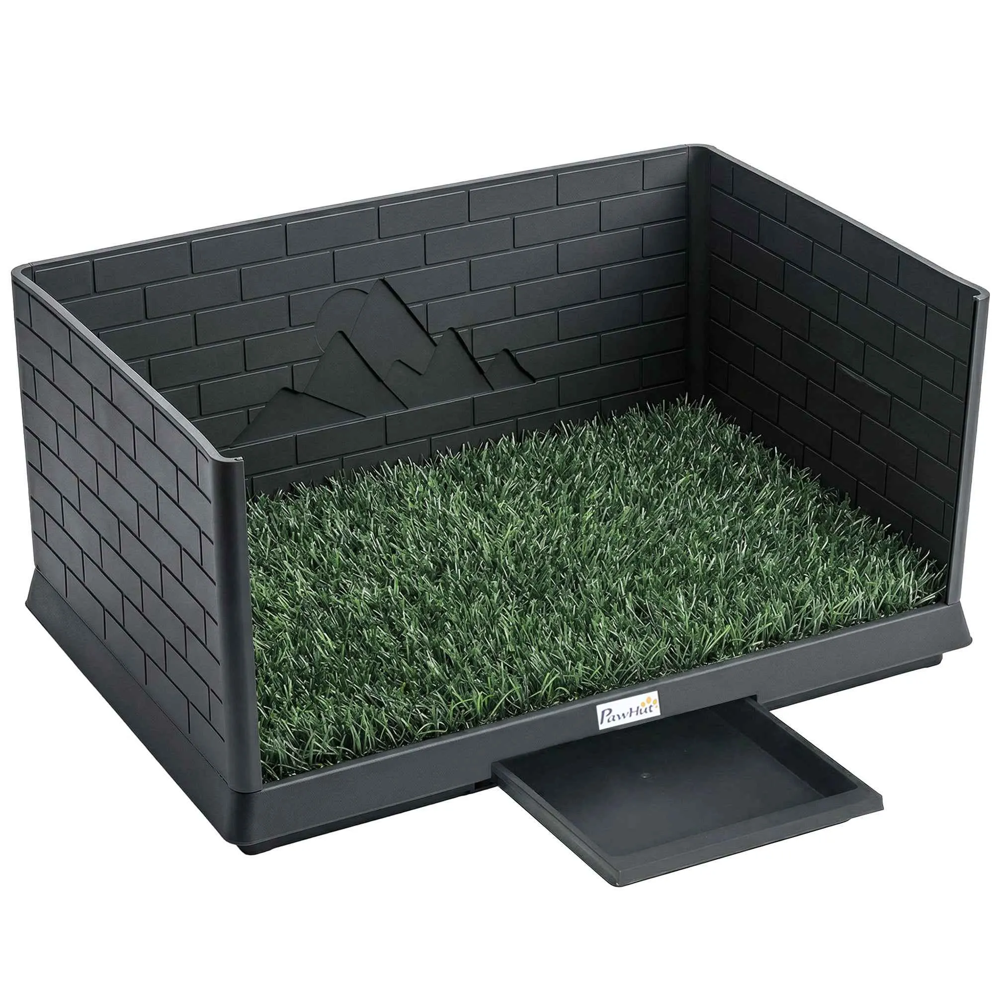 PawHut Dog Toilet with Pull-Out Tray, 75 x 51 x 36.5 cm