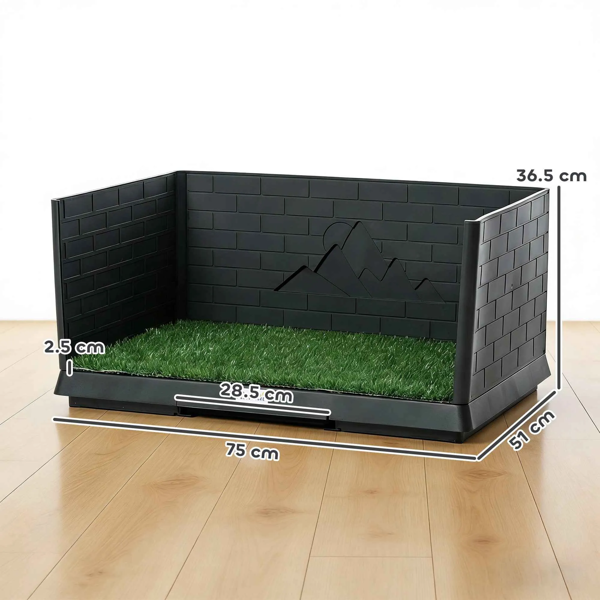 PawHut Dog Toilet with Pull-Out Tray, 75 x 51 x 36.5 cm - Image 3