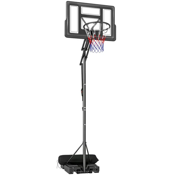 SPORTNOW Adjustable Basketball Hoop 235-305cm Unbreakable Black