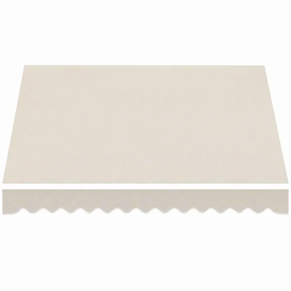 Outsunny Replacement Canopy for Retractable Awning, UV 50+ Polyester, 3.5x2.5 m, Cream