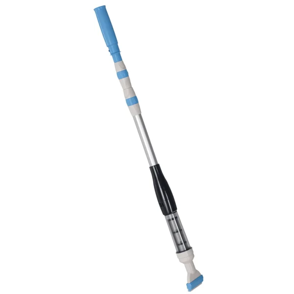 Outsunny Portable and Cordless Pool Vacuum Cleaner with 3-Tier Pole, Ø6x106-162 cm, Blue and White