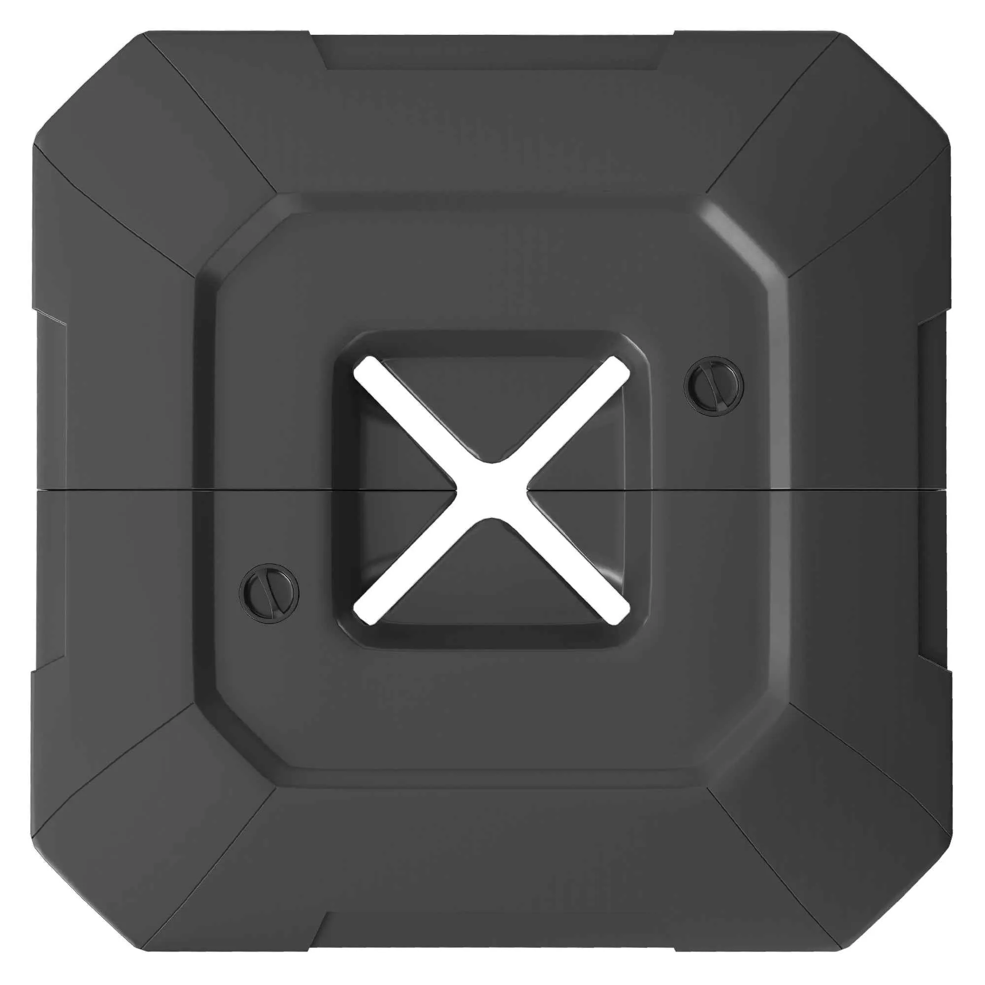 Outsunny Set of 2 HDPE Cantilever Umbrella Base Weights, Fillable up to 105 kg, 101 x 101 x 12 cm, Black