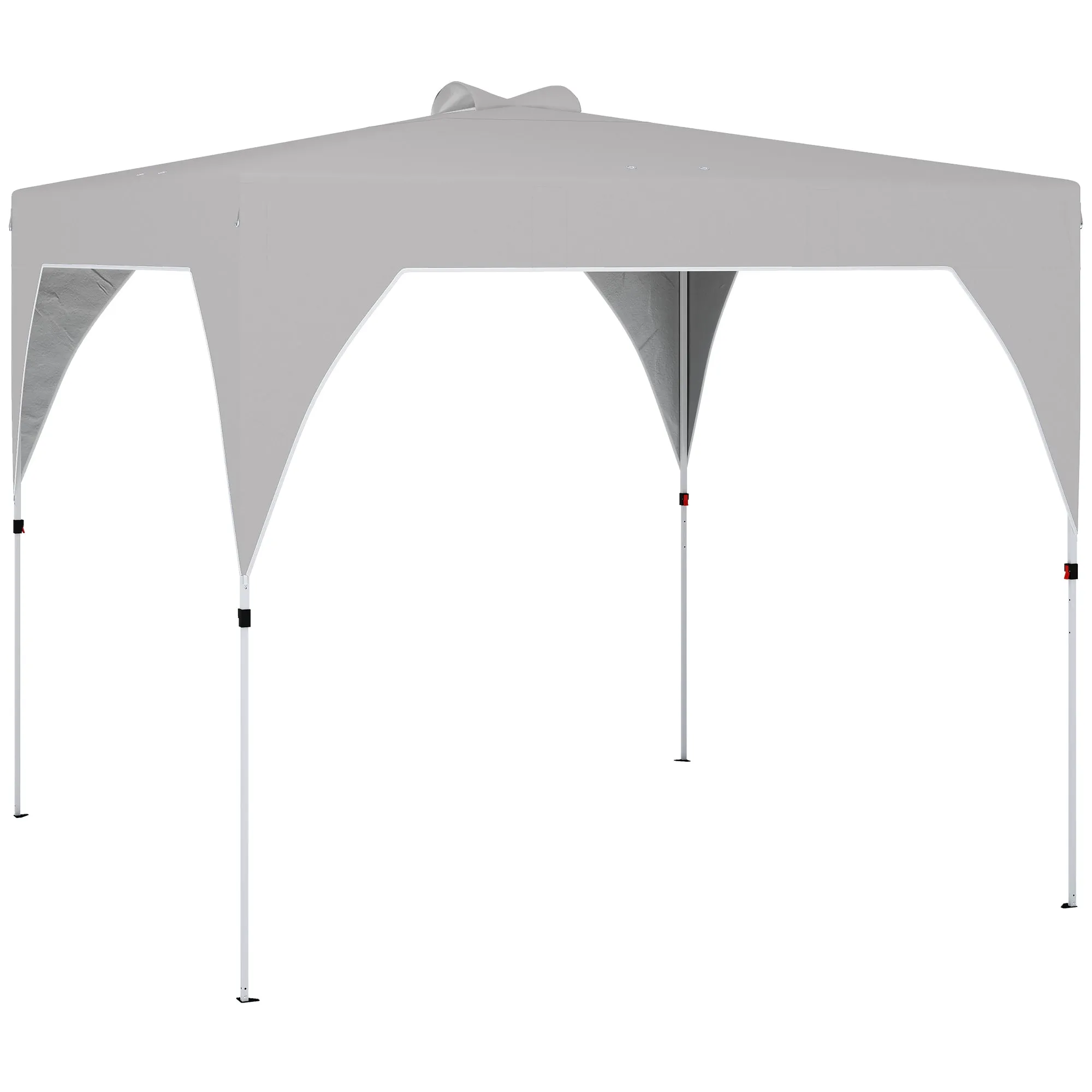 Outsunny 3x3m Folding Gazebo with Vents, Sandbags and Carry Bag, Oxford Fabric and Metal, Dark Grey