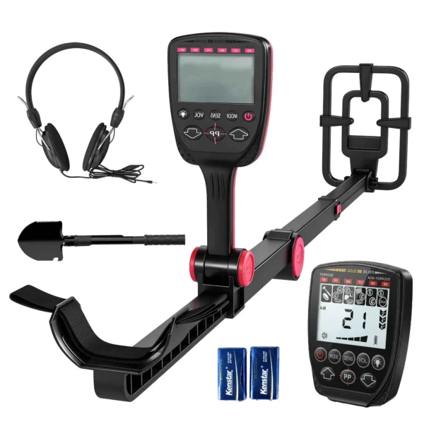 Outsunny Metal Detector for Adults, 4 Modes, IP68 Waterproof Coil, LCD Display