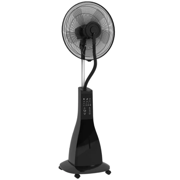 Misting Fan with 3L Tank, 3 Modes and 3 Speeds, 44.5x38.5x120 cm, Black