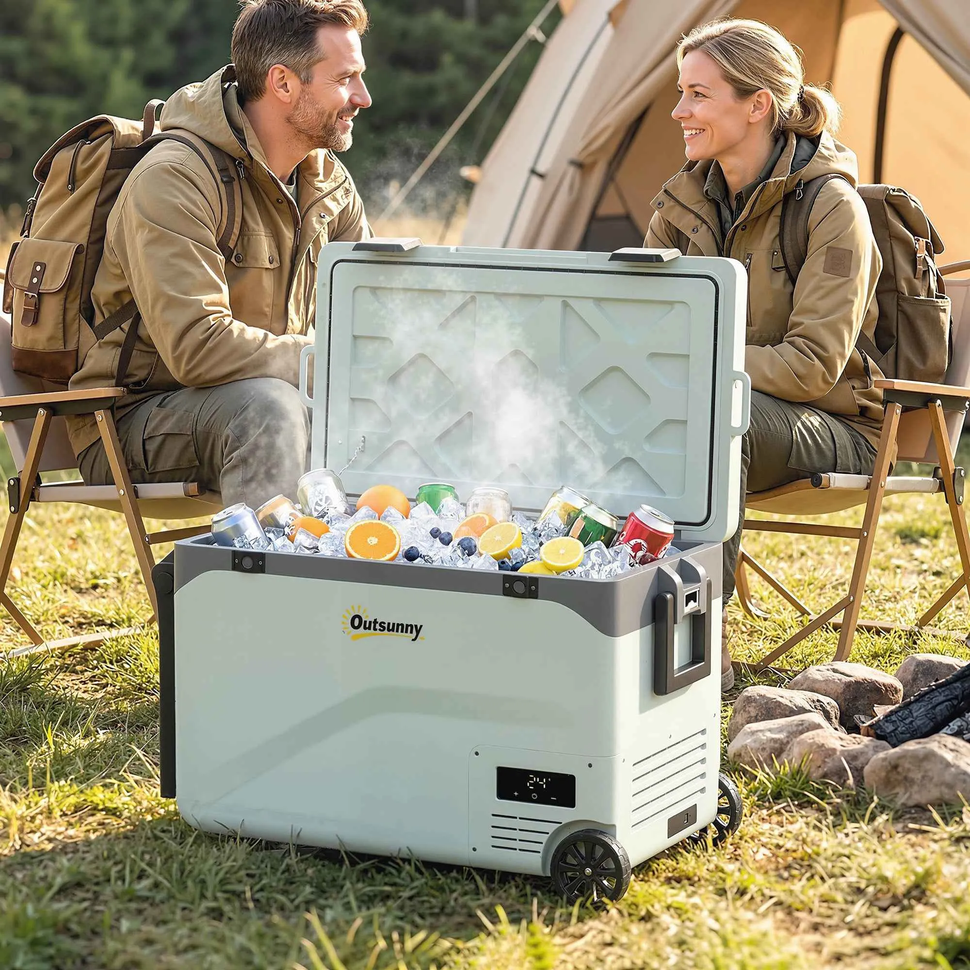 Outsunny 42.5L Portable Compressor Refrigerator with App Control, -20? to 20? - Image 2