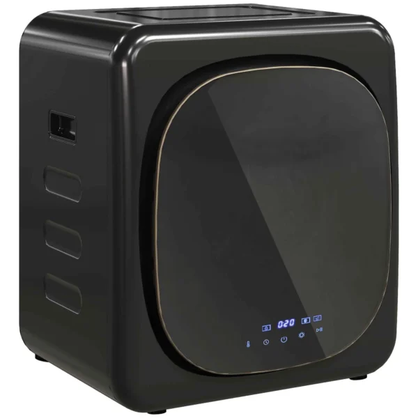 4kg Load Air Dryer with Timer and Smart Program, Stainless Steel and ABS, 48x40x56 cm, Black