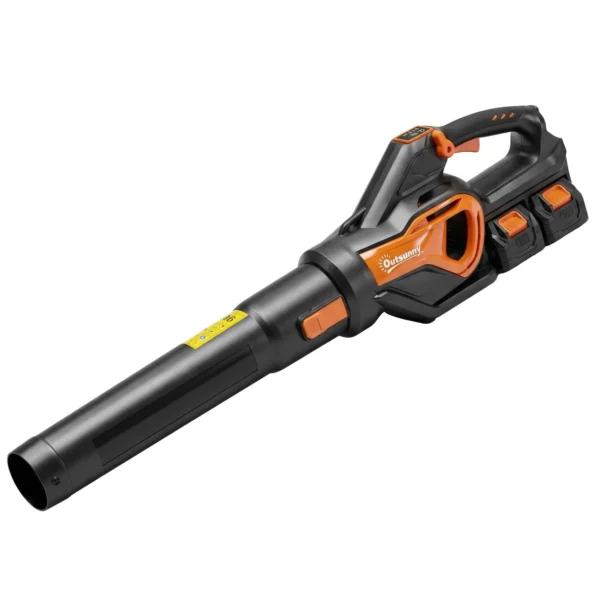 Outsunny 20V Cordless Leaf Blower, 900W Brushless Motor, 3 Speed Levels, Turbo Boost, Battery Charger