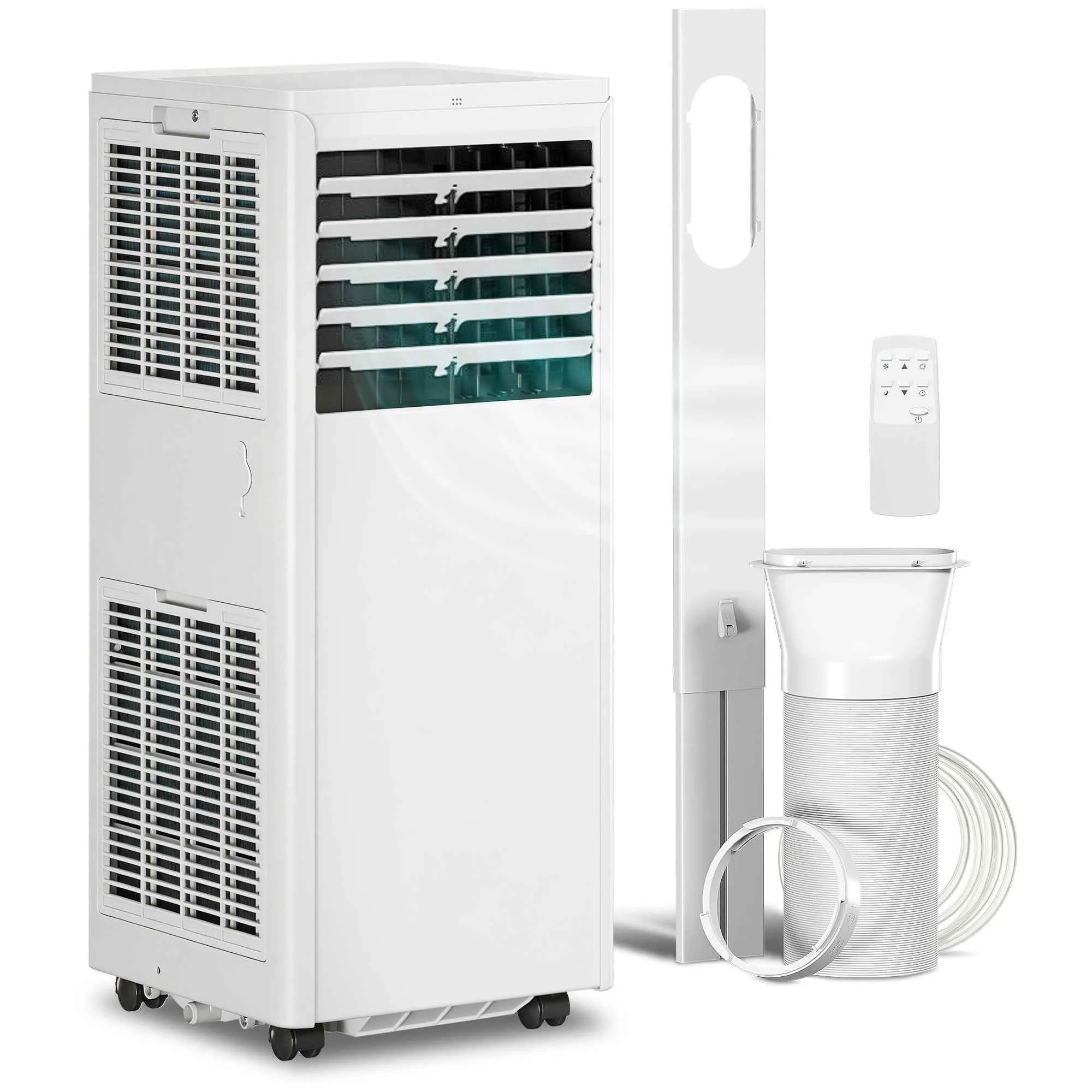 5000 BTU Portable AC, 4-in-1 Unit: Cooling, Dehumidifying, Fan, Sleep Mode
