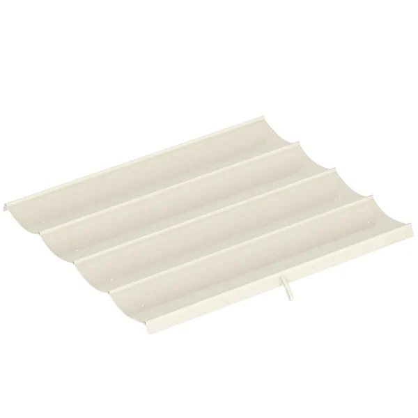 Outsunny Cream White Polyester Anti-UV Outdoor Pergola Cover with 8 Drainage Holes, 286x245 cm