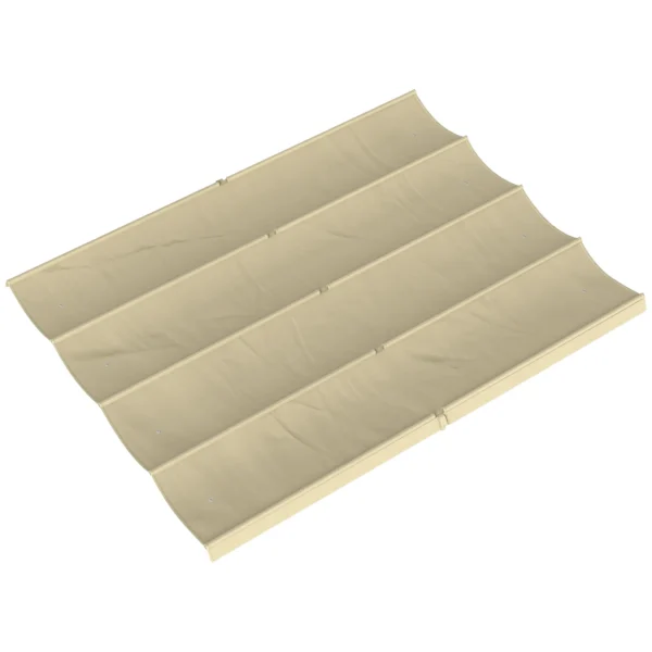 Outsunny Outdoor Pergola Cover Anti-UV in Beige Polyester with 8 Drainage Holes, 392x350 cm