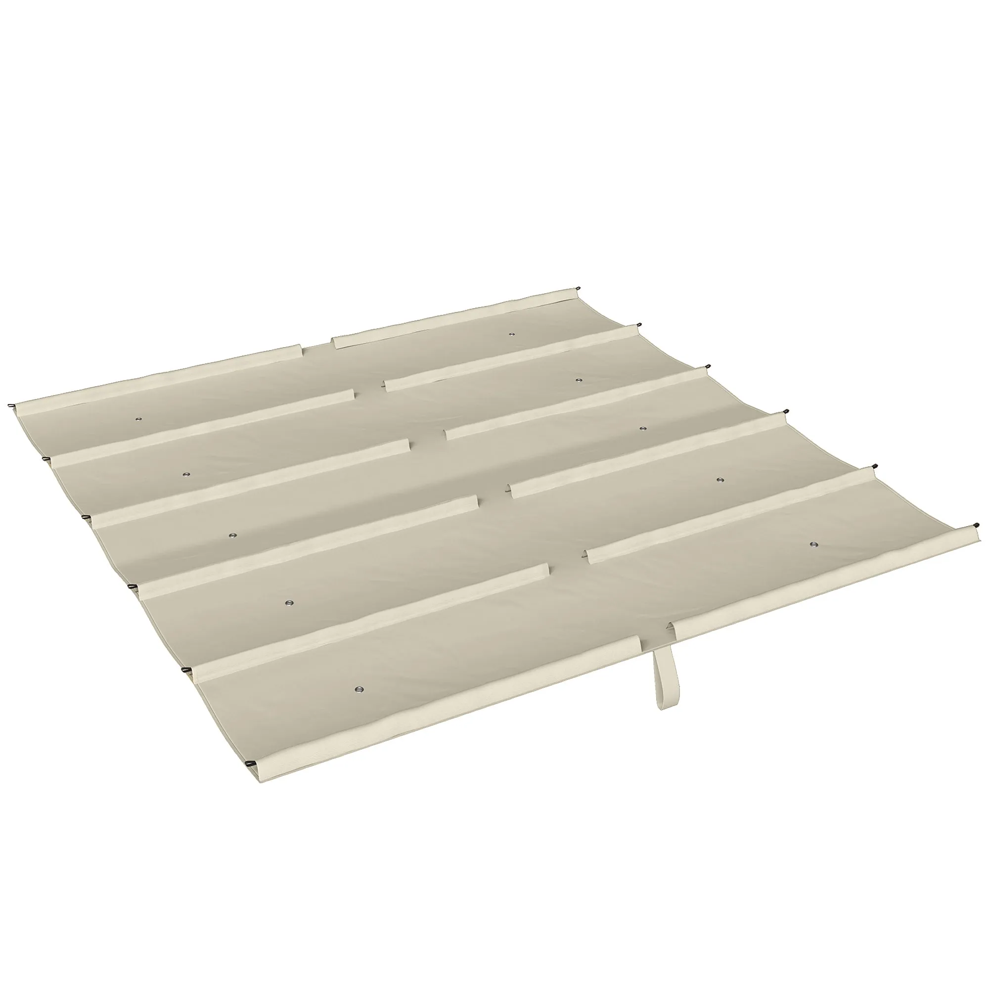 Outsunny 3x3m Pergola Gazebo Cover with Drainage Holes in Breathable UV30+ Polyester, 288x298cm, Beige