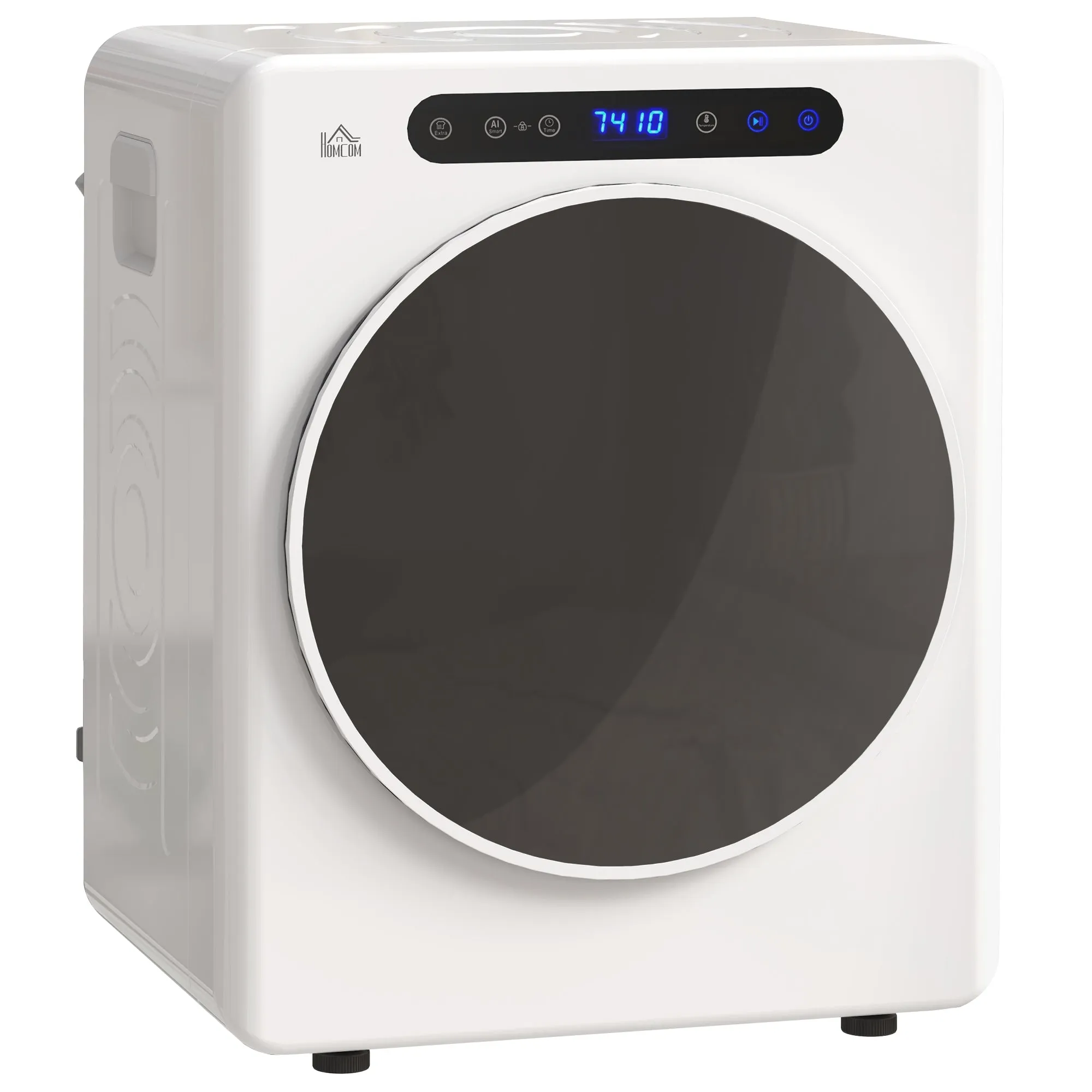 1000W Mini Electric Dryer, 3kg Capacity, LED Display, 49x43x61cm, White