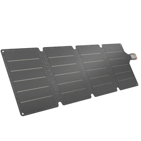 HOMCOM 36W Foldable Solar Charger with Type-C Connection, IP67 Waterproof in ETFE, Grey