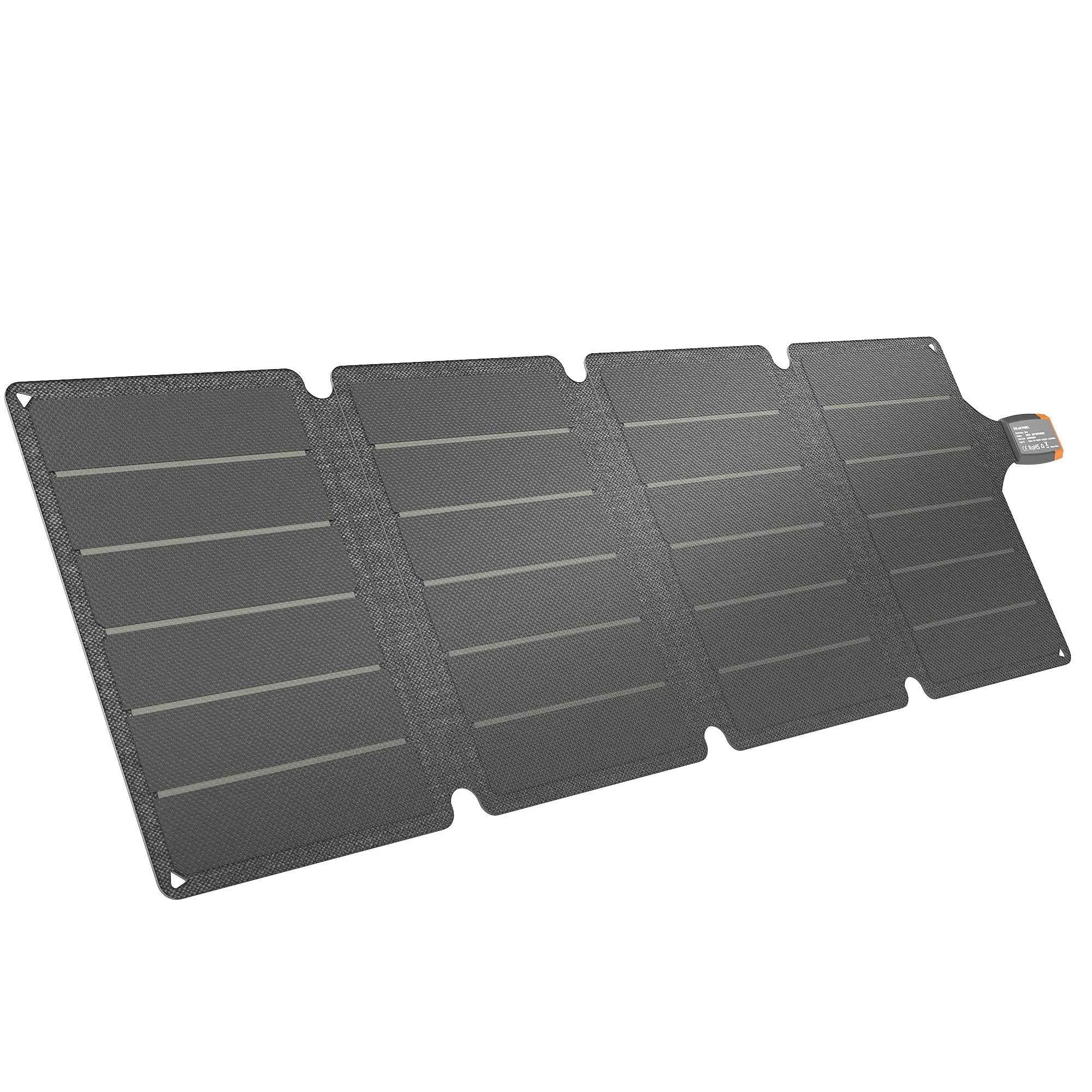 HOMCOM 36W Foldable Solar Charger with Type-C Connection, IP67 Waterproof in ETFE, Grey